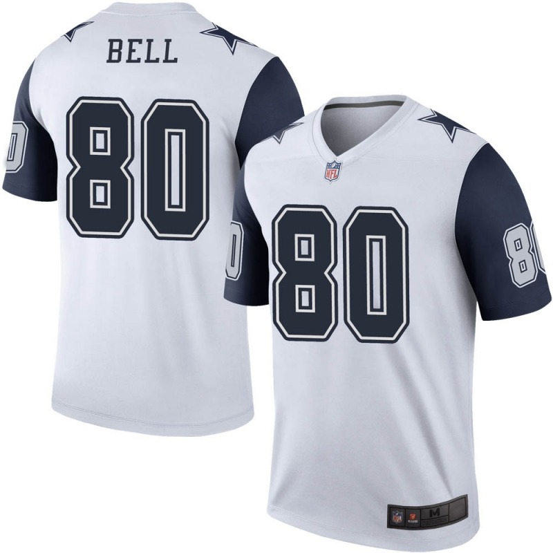 2020 Nike NFL Youth Dallas Cowboys 80 Blake Bell White Legend Color Rush Jersey